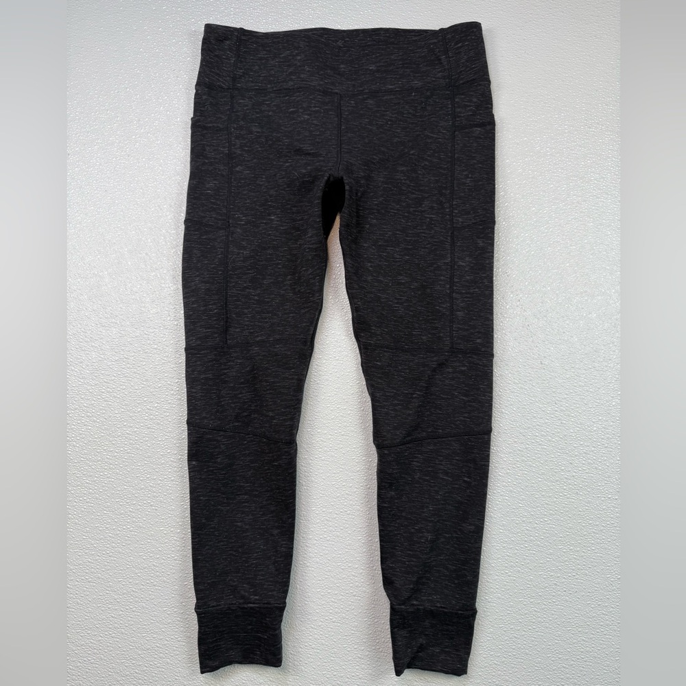 Kyodan Women’s‎ Gray/Black Heather Spacedye Leggings 25” Athletic Size X-Large
